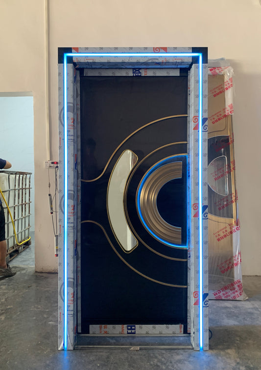 A sustainable, fire-resistant, and soundproof door designed to improve privacy, security, and energy efficiency in modern homes and businesses.