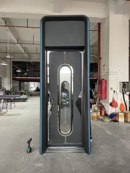 Custom soundproof door designed to enhance privacy and block noise, ideal for home offices and meeting rooms.