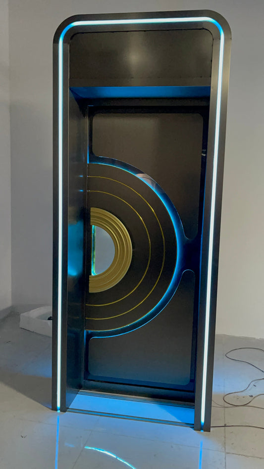 SafeSoundDoors modern LED-accented door design showcasing the diversity and innovation in the brand’s product collections